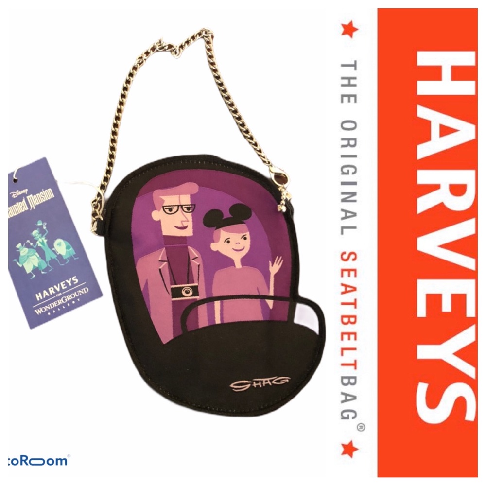 HARVEYS DISNEY SHAG HAUNTED MANSION  COIN PURSE